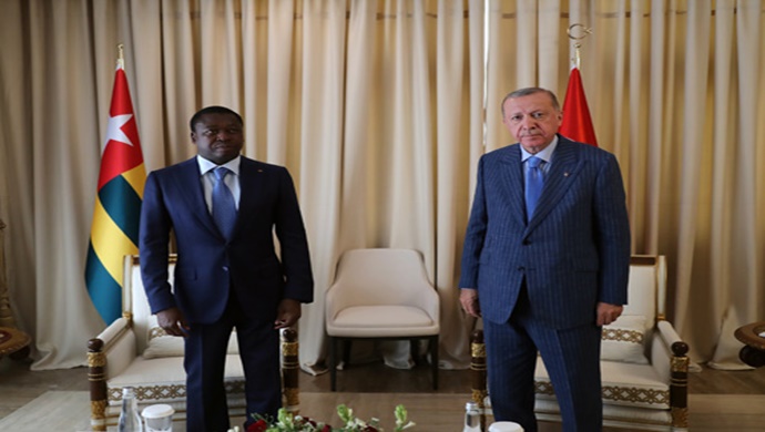 Cumhurbaşkanı Erdoğan, Togo Cumhurbaşkanlığı Sarayı’nda