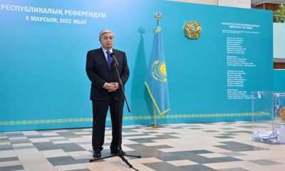 Президент Касым-Жомарт Токаев проголосовал на республиканском референдуме