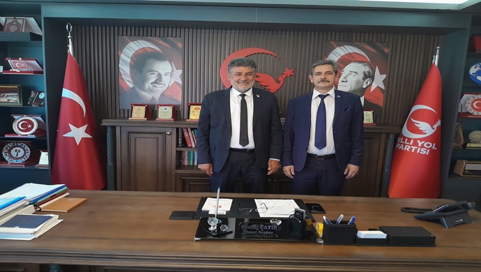 TURKKON GENEL BAŞKANI MÜJDAT ÇOBANOĞLU`NDAN MİLLİ YOL PARTİSİ GENEL BAŞKANI REMZİ ÇAYIR `A ZİYARET